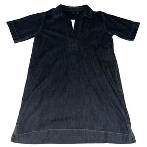 New NWT Ralph Lauren LRL Denim Jean Tunic Top Mini Dress Kaftan Pockets XL